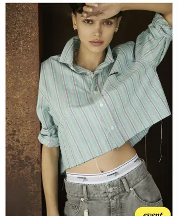 미사용 새상품 론 헤르만 별주 Hommegirls 옴 걸스 셔츠 XS