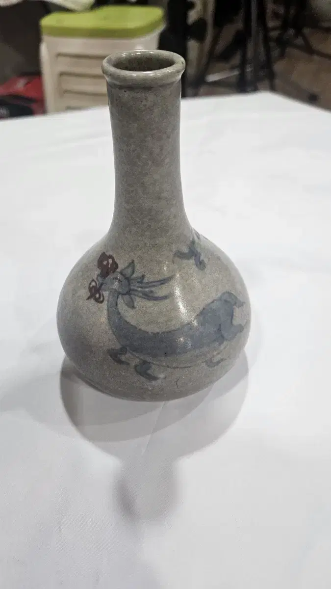 조선청화진사웅록화문유병