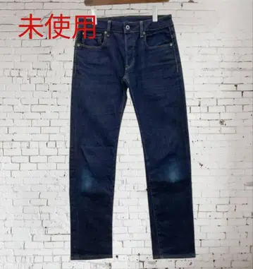 미사용 G-STAR RAW 3301 스트레이트 데님 팬츠 인디고 블루