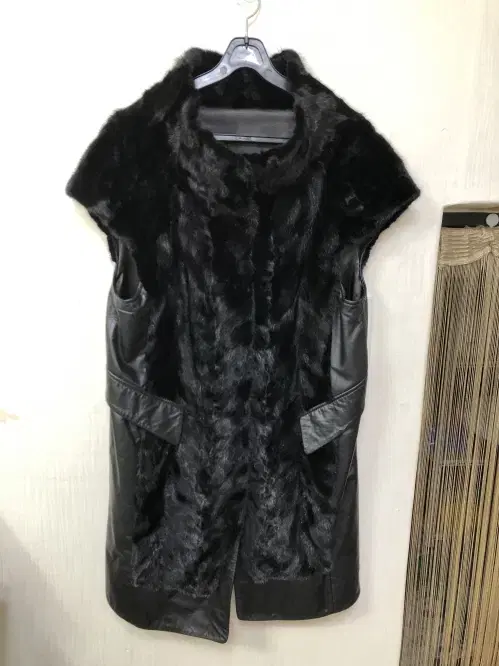 천연밍크 조끼