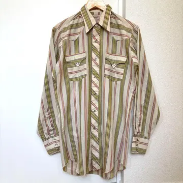 70s h bar c 웨스턴 셔츠 롱 테일 빈티지
