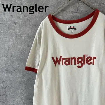 Wrangler 링거 티셔츠 반팔 L 여성용 빨간색