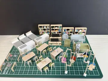 건축 모형 부속품 1/50 주택 세트