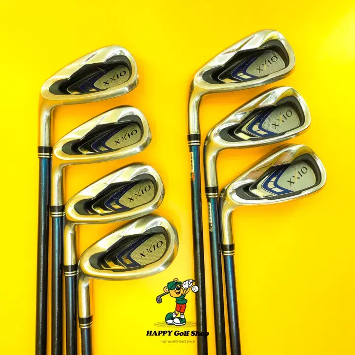 Left-handed Zexio 9 iron set, 7 clubs, 5-9, PA strength, R graphite, MP900
