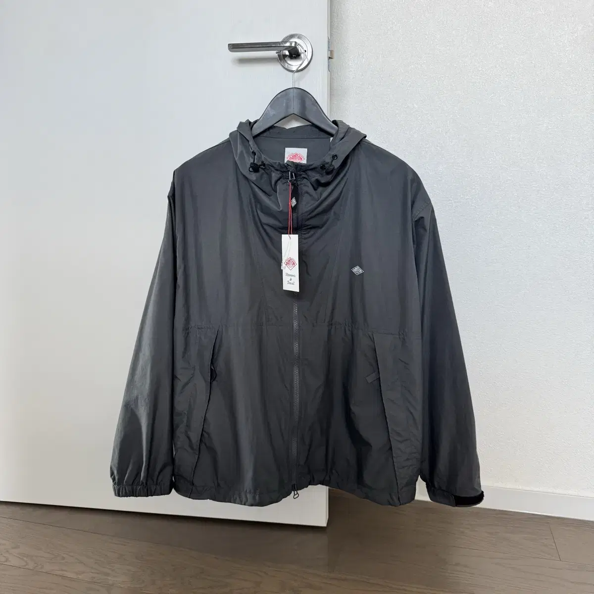 Danton Hooded Windbreaker Jacket Charcoal Gray M