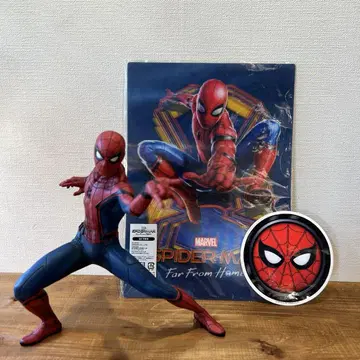 MARVEL 제일복권 스파이더맨 피규어 3D 책받침과 스티커 세트