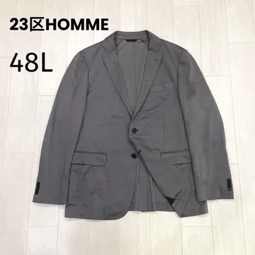 새상품급 23구 HOMME 캐주얼 자켓 얇은 소재 48L 그레이 남성용