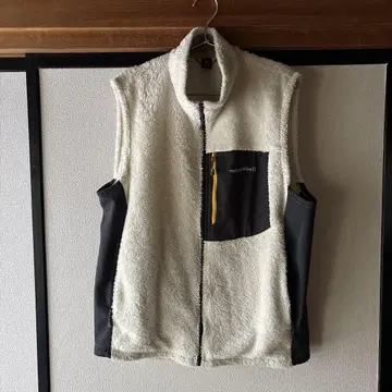 mont-bell 플리스 베스트 클리마 에어 Men's XL 아이보리