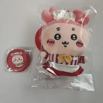 치이카와 레스토랑 마스코트 봉제 인형 헌책방 카니짱 캔 배지