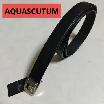 새상품급 AQUASCUTUM 아쿠아 스큐텀 벨트 카프 가죽 소가죽