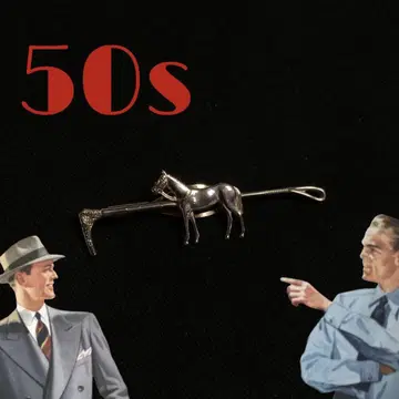 빈티지 넥타이 레트로 말 50s 로커빌리 앤티크 영국