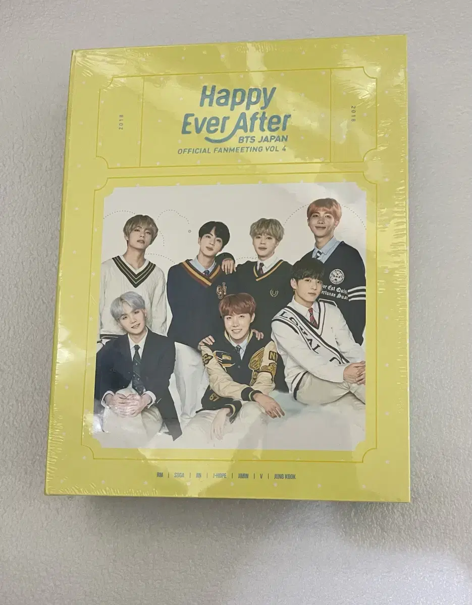 (미개봉) 방탄 일본 4기 팬미팅 블루레이 happy ever after