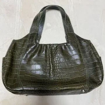 GENUINE LEATHER made in ITALY 크로코 핸드백