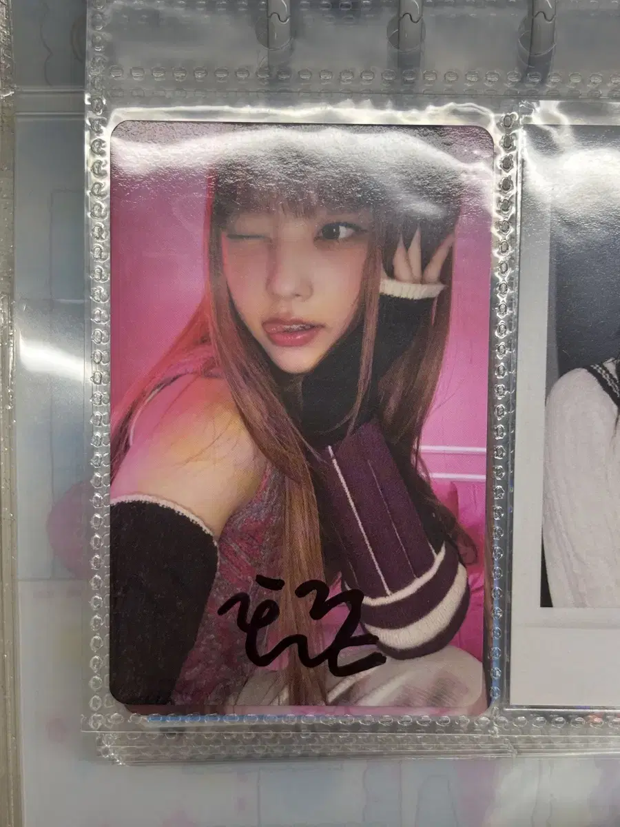 NJZ new jeans haerin sign photocard Sign Photocard Poca