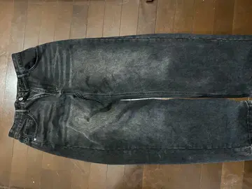 Ressaca 다크 그레이 와이드 레그 데님 팬츠