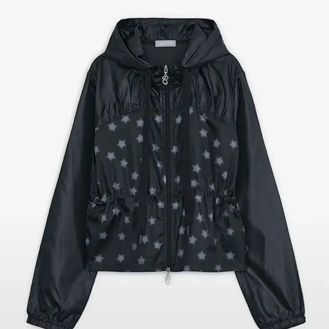 Hug Your Skin Hue's Detachable Round Jacket Black on Bunjang
