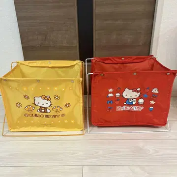 [2개 세트] 산리오 키티 레트로 랙 비닐 랙