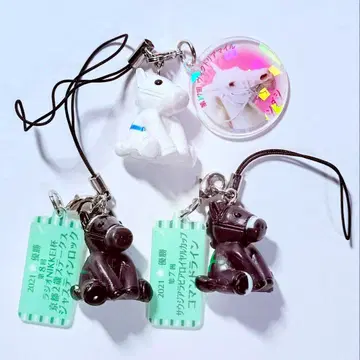 아이돌 호스 미니 컬렉션 피규어 스트랩 3개 세트