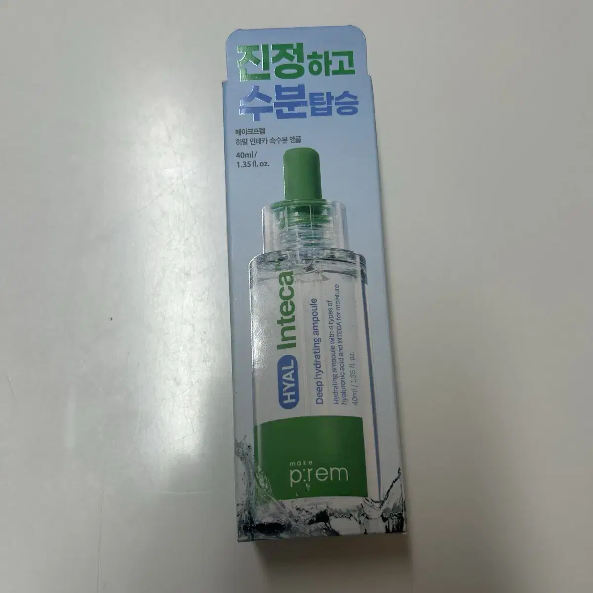 (새상품) 메이크프렘 히알 인테카 속수분 앰플 40ml
