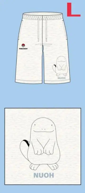 포켓몬스터 포켓몬 누오 맨투맨 숏팬츠 L