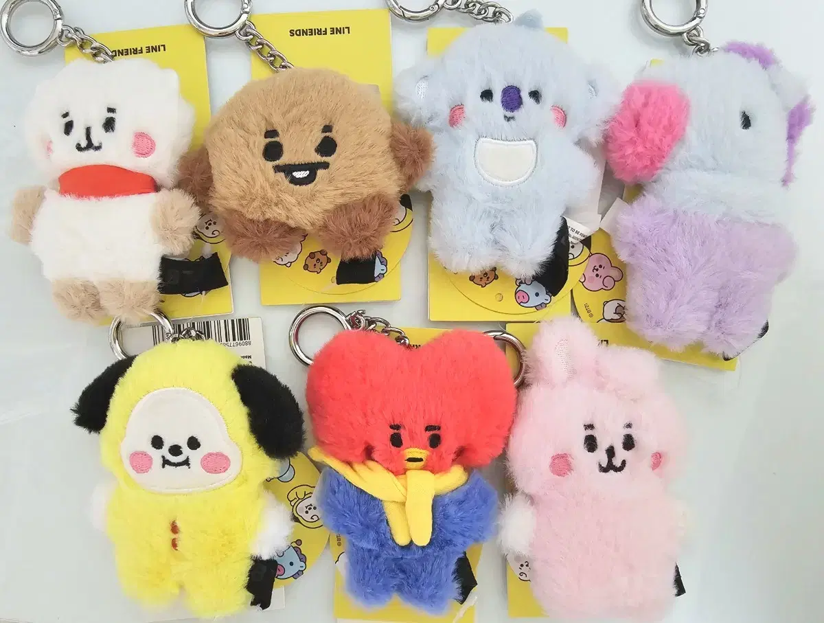 BT21 미니니 플랫퍼 키링 인형 일괄 방탄 방탄소년단 BTS
