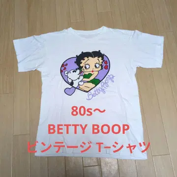 상태 양호 80년대~ BETTY BOOP 싱글 빈티지 T셔츠