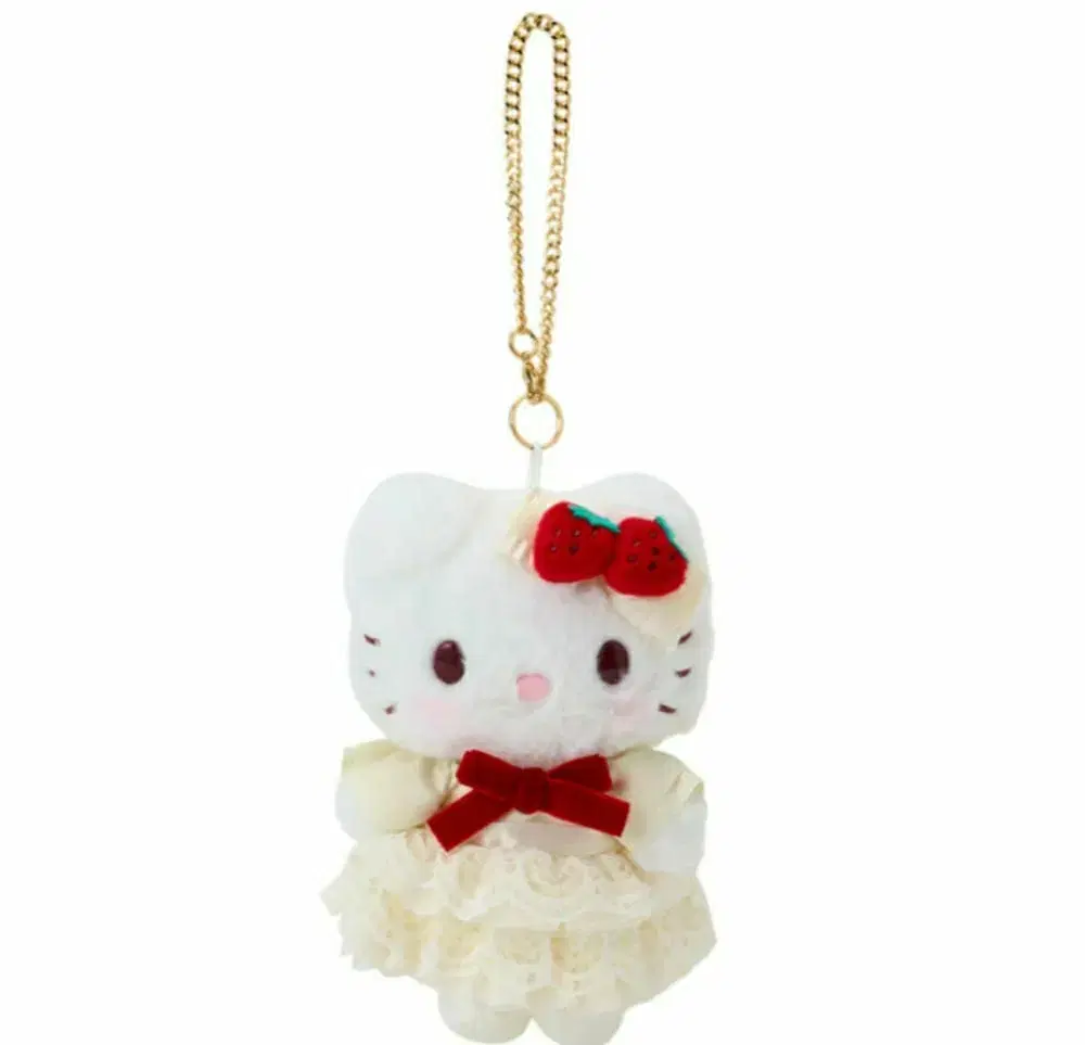 Sanrio Strawberry Shortcake Series Hello Kitty Mascot for sale