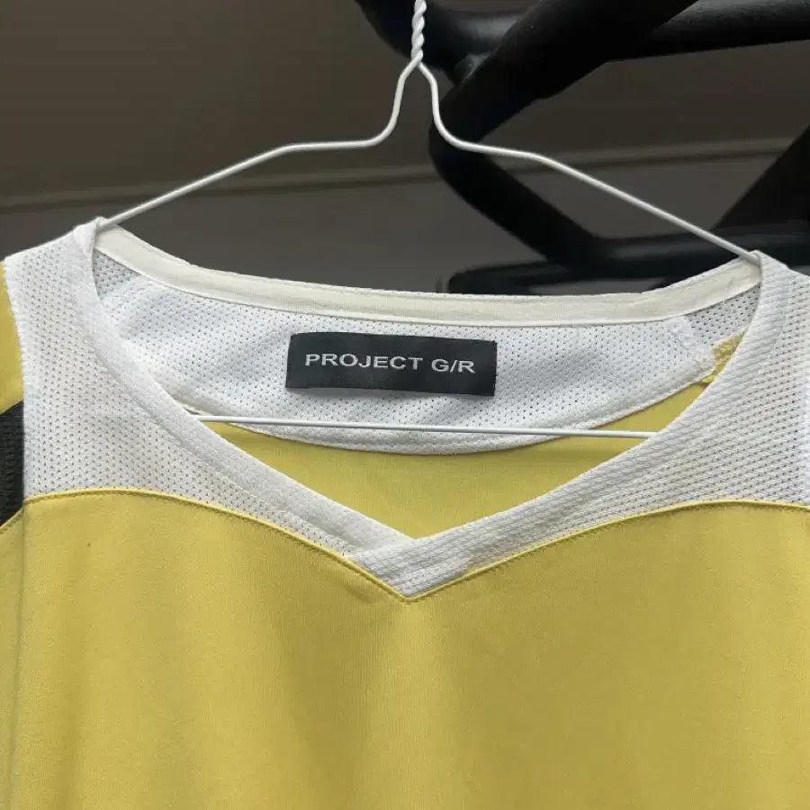 1] Project G/R Oversized Football Jersey Yellow #프로젝트gr