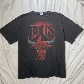 VINTAGE NBA 시카고 불스 페이드 티셔츠 XL