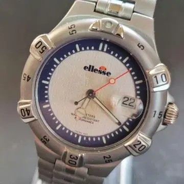 ellesse 엘레쎄 03-0017 쿼츠 손목시계 무광택 실버 새상품급