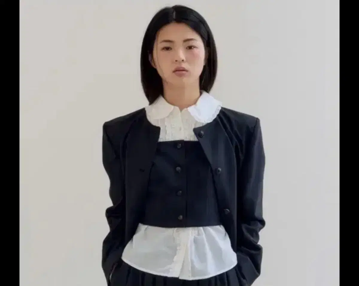 플레따 크롭베스트 네이비 S