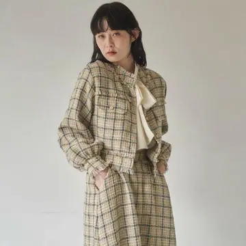 idem 트위드 레이디 재킷/트위드 플레어 스커트