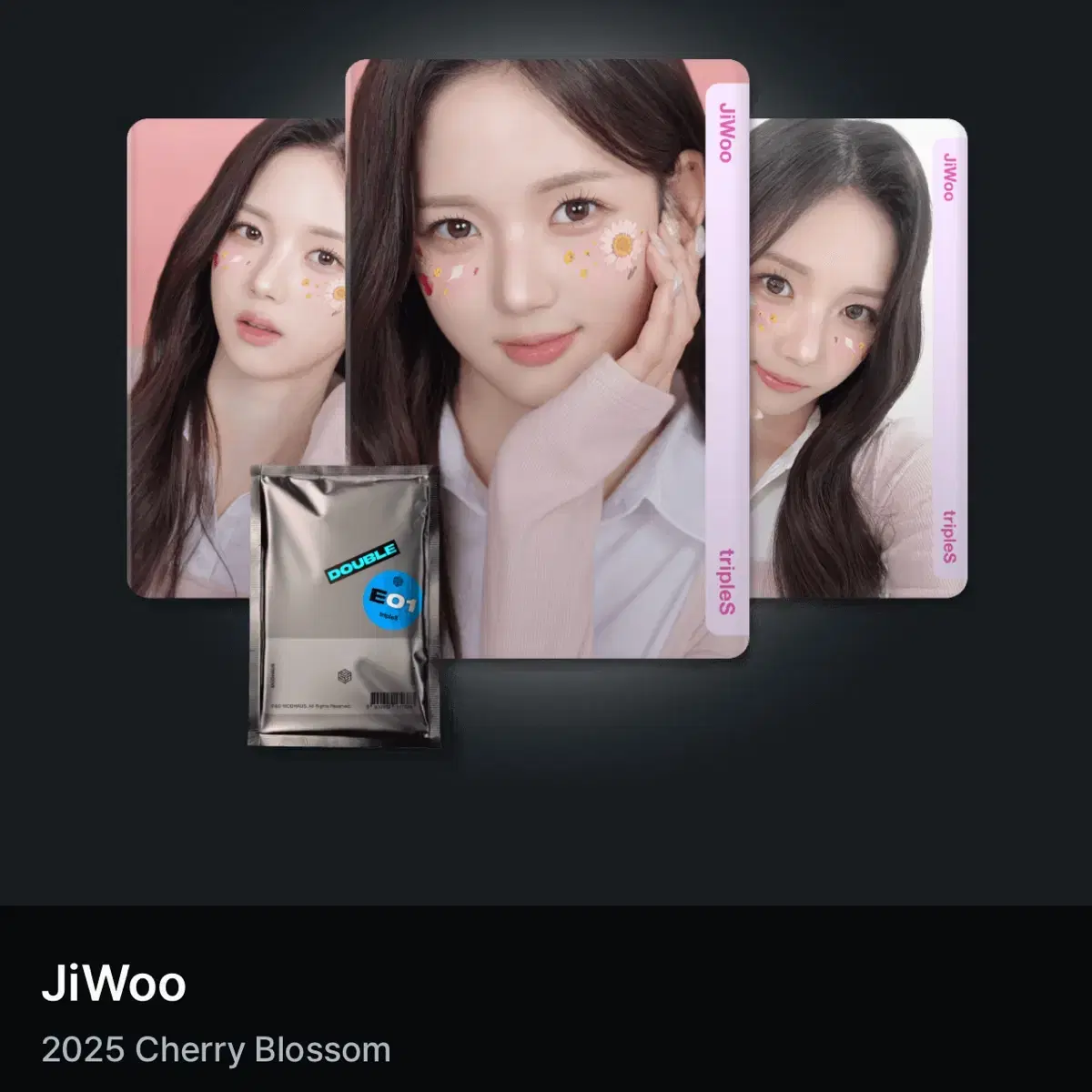 Triples jiwoo Cherry Blossom Object Set for sale #트리플에스