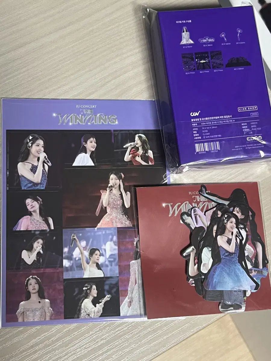 IU The Warming CGV Goods Acrylic Kit A, 2-piece sticker set sealed Bulk