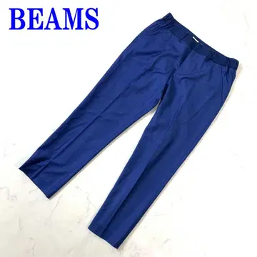 BEAMS 빔즈 7부 기장 팬츠 블루 폴리에스테르 0 C2763