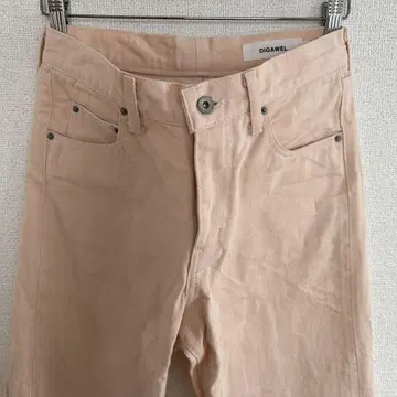 DIGAWEL 디가웰 스트레이트 데님 팬츠 (핑크 화이트)