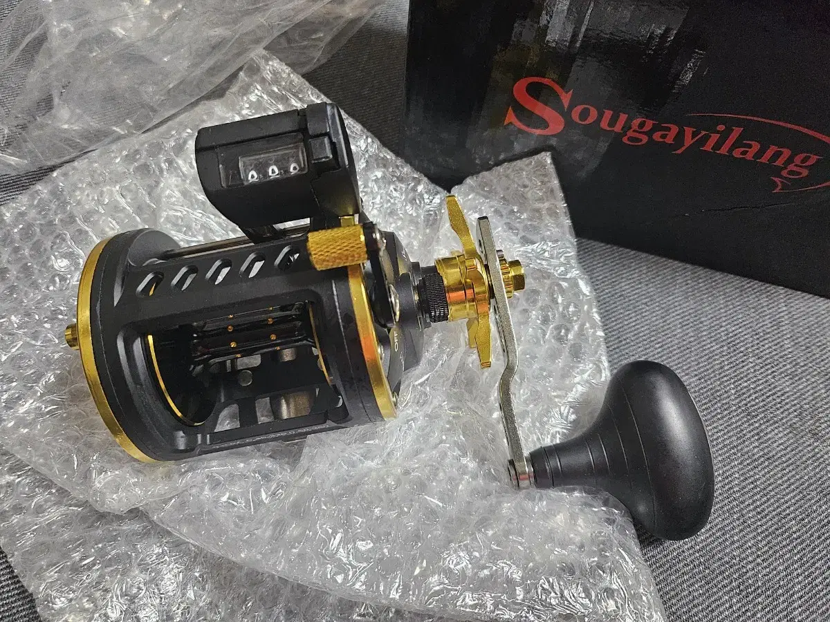 Depth check reel for right hand