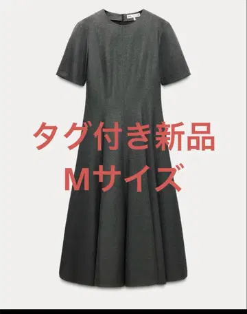 ZARA ZW COLLECTION 고데트 미디 길이 원피스 M 사이즈