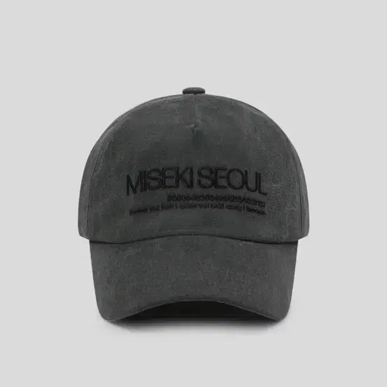 Mizeki Seoul Ball Cap Charcoal #미세키서울,#미세키서울모자