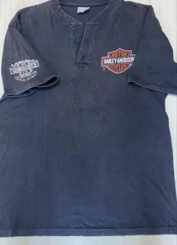 80s USA제 HARLEY-DAVIDSON 헨리넥 티셔츠