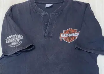 80s USA제 HARLEY-DAVIDSON 헨리넥 티셔츠