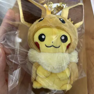 피카츄 이브이 판초 봉제 인형 키링