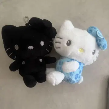 키티 봉제 인형 키링 세트 훼미리마트 시마무라