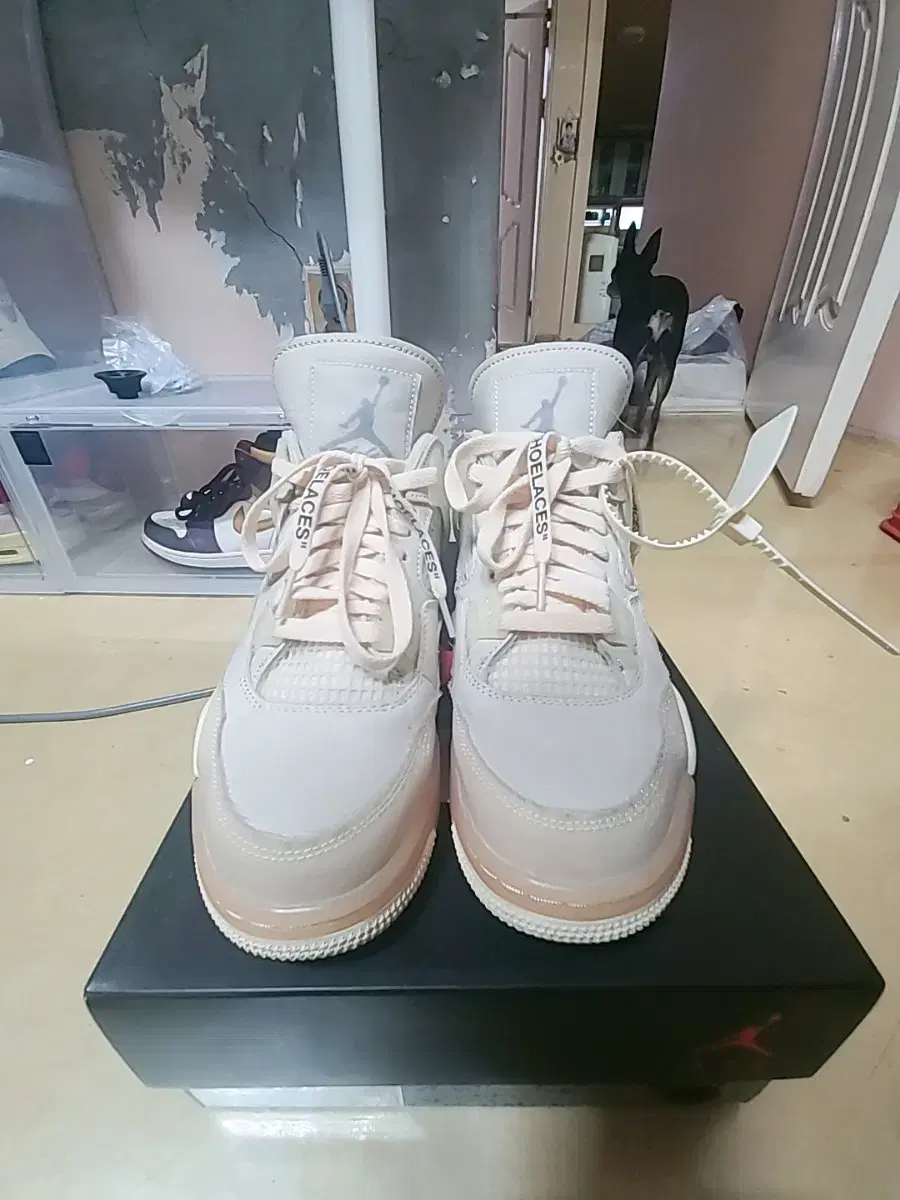 조던4  오프화이트세일 275