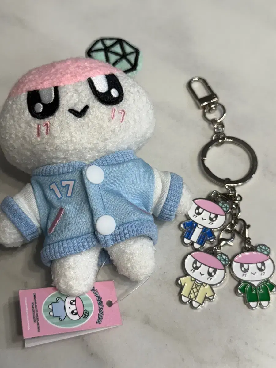 세븐틴 멤버십 봉봉이 인형 + 키링