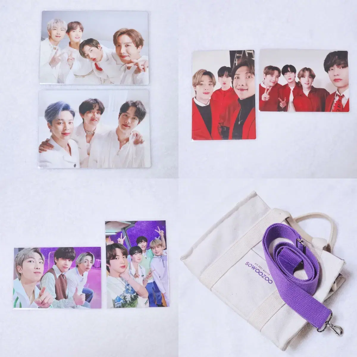 방탄 유닛 포카 온콘 텀블러 소우주 미니백 맵솔콘 스트랩 포토카드 특전