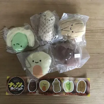 니코리노 너트 봉제 인형 아몬드 피스타치오 피넛 세트