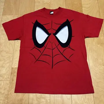 MARVEL 티셔츠 L 스파이더맨 00s 마블 아메리칸 코믹스 빨간색