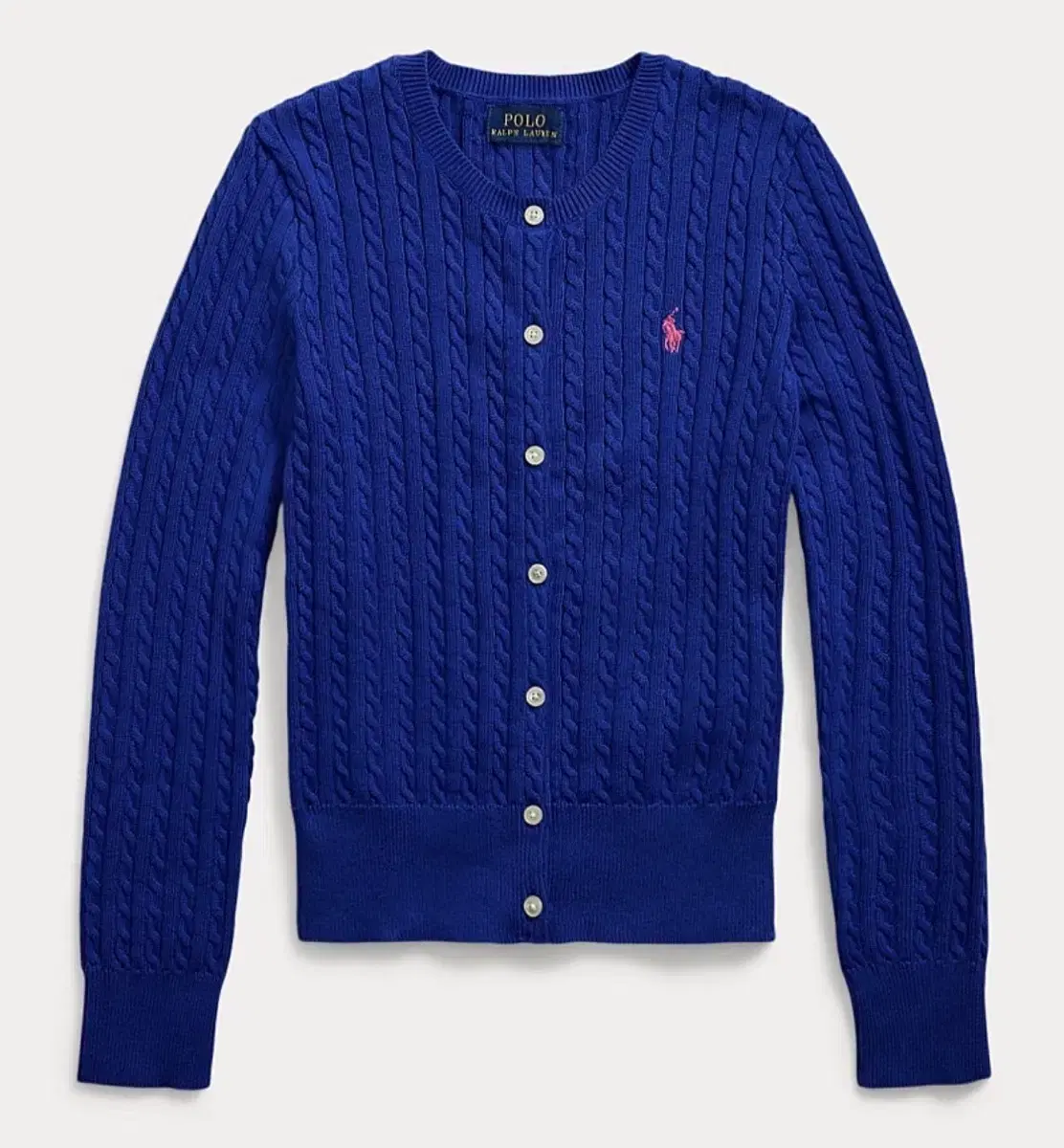 Polo Polo Girls Cable Knit Cardigan Classic bloo XL (New Item/QR)