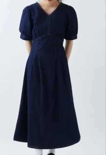 OLIVE des OLIVE 데님 반팔 원피스 F